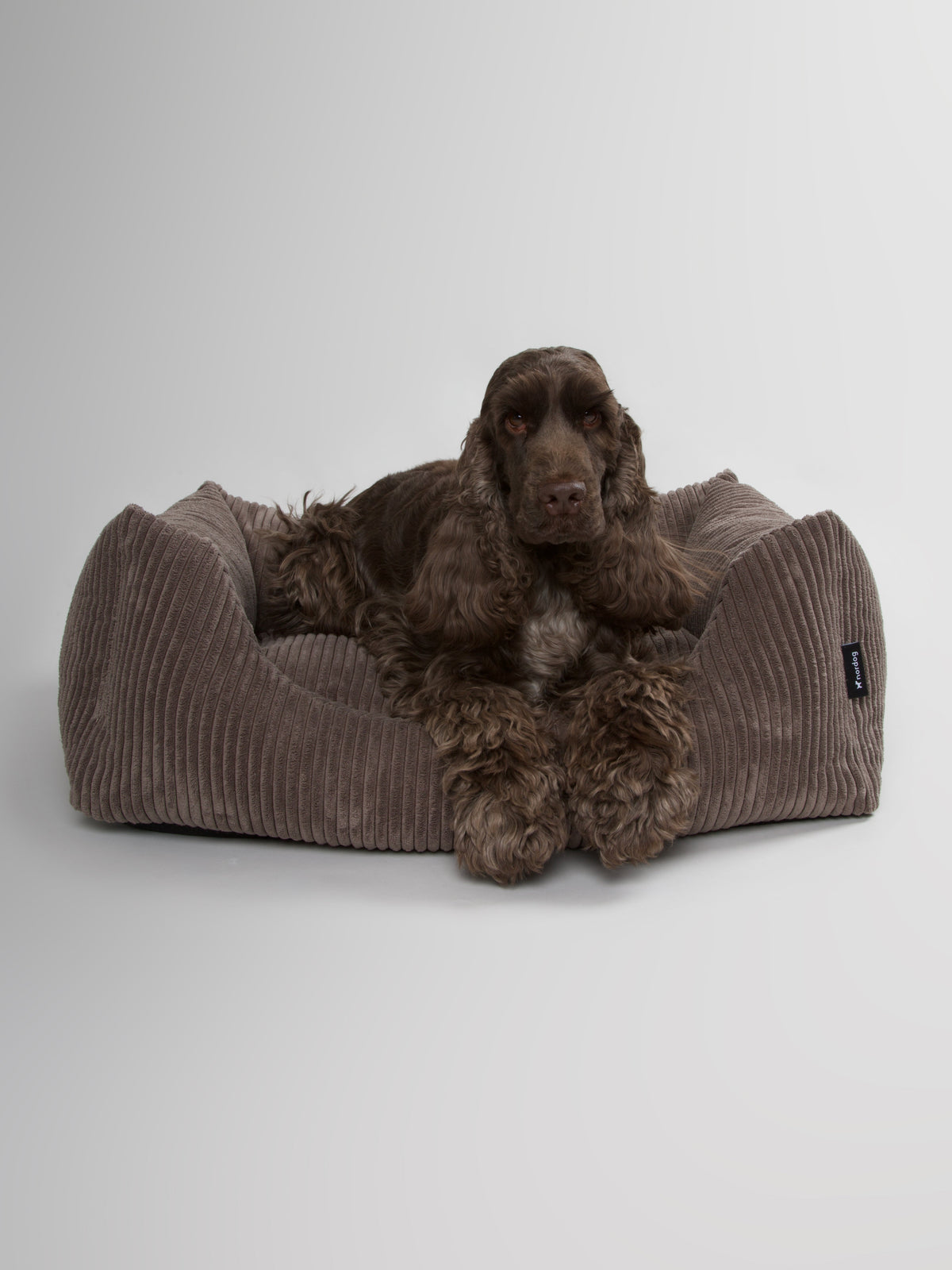 Nordog OSCAR hundeseng i velour – Mocca – billede 3