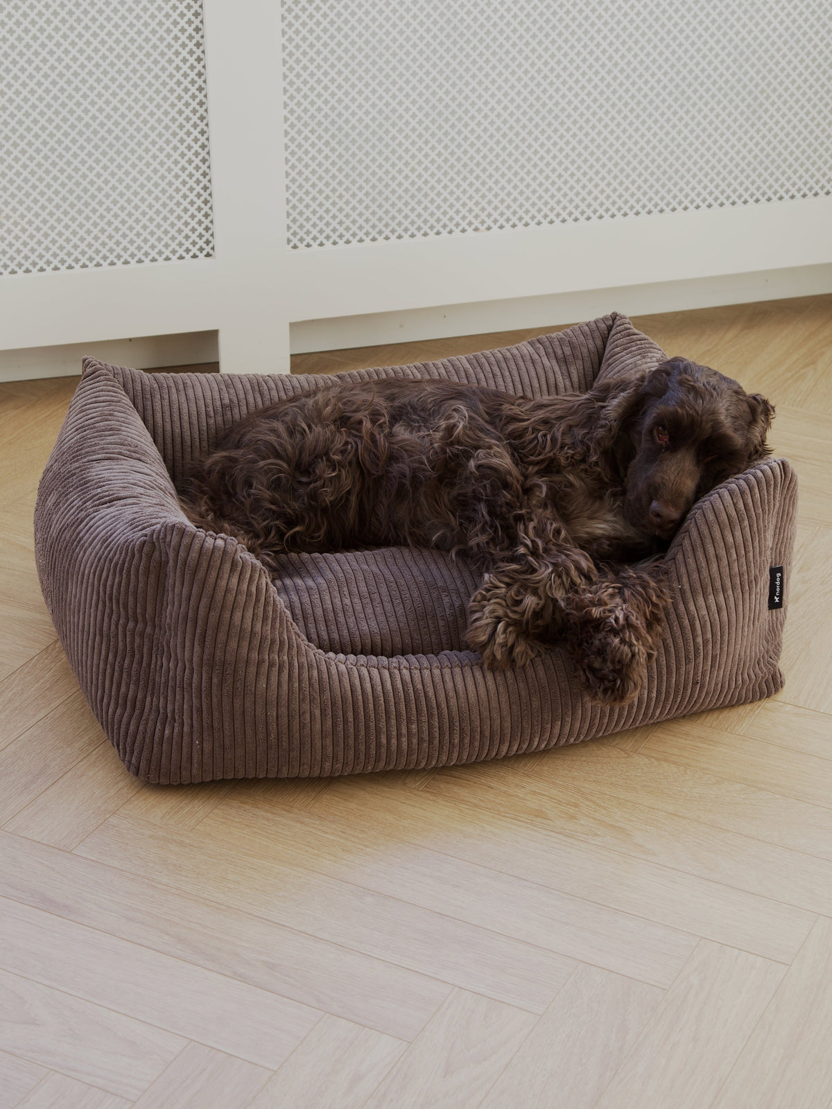 Nordog OSCAR hundeseng i velour – Mocca – billede 9