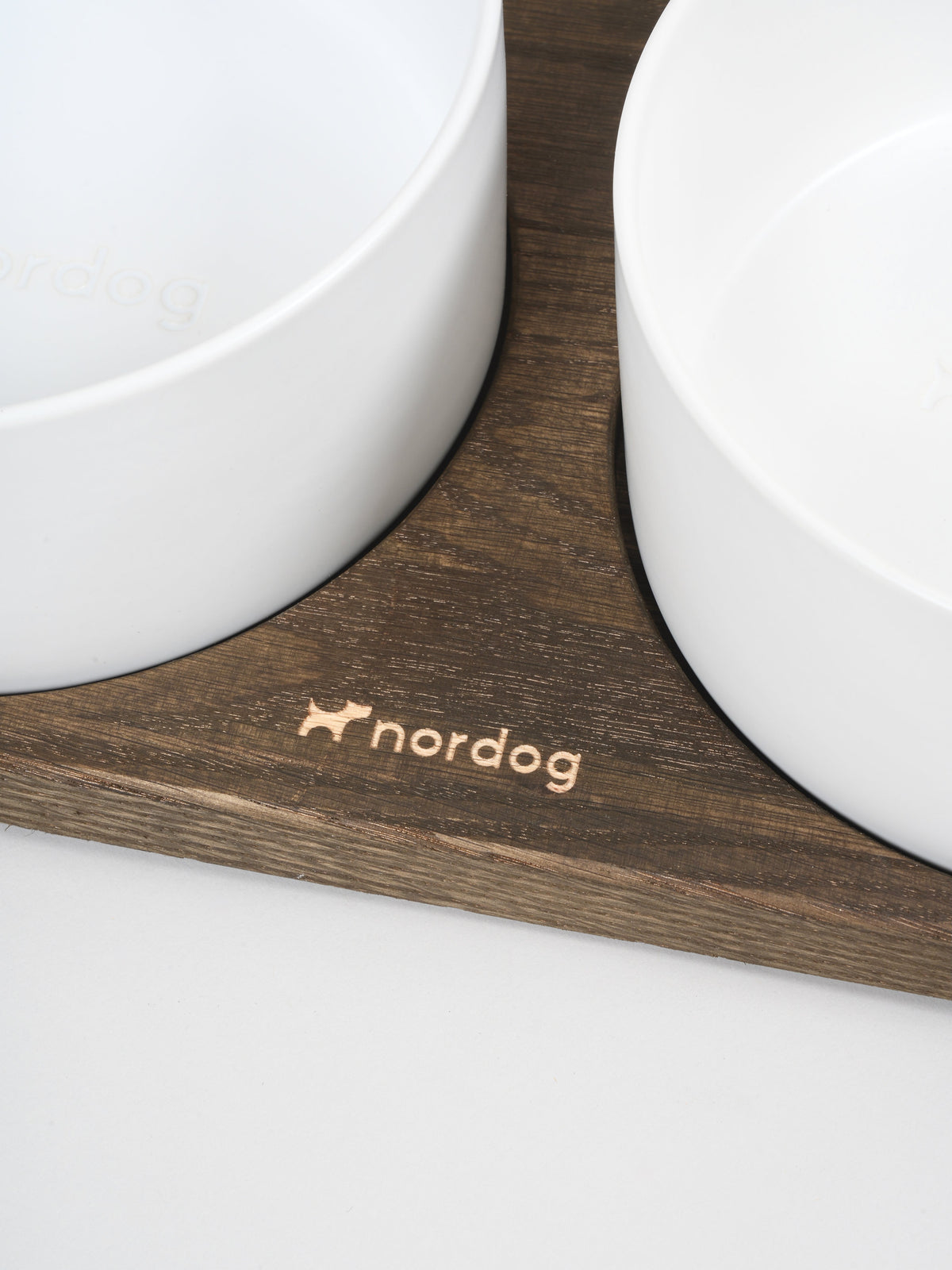 Nordog Barcelona dobbeltskål – røget eg, hvid – billede 2