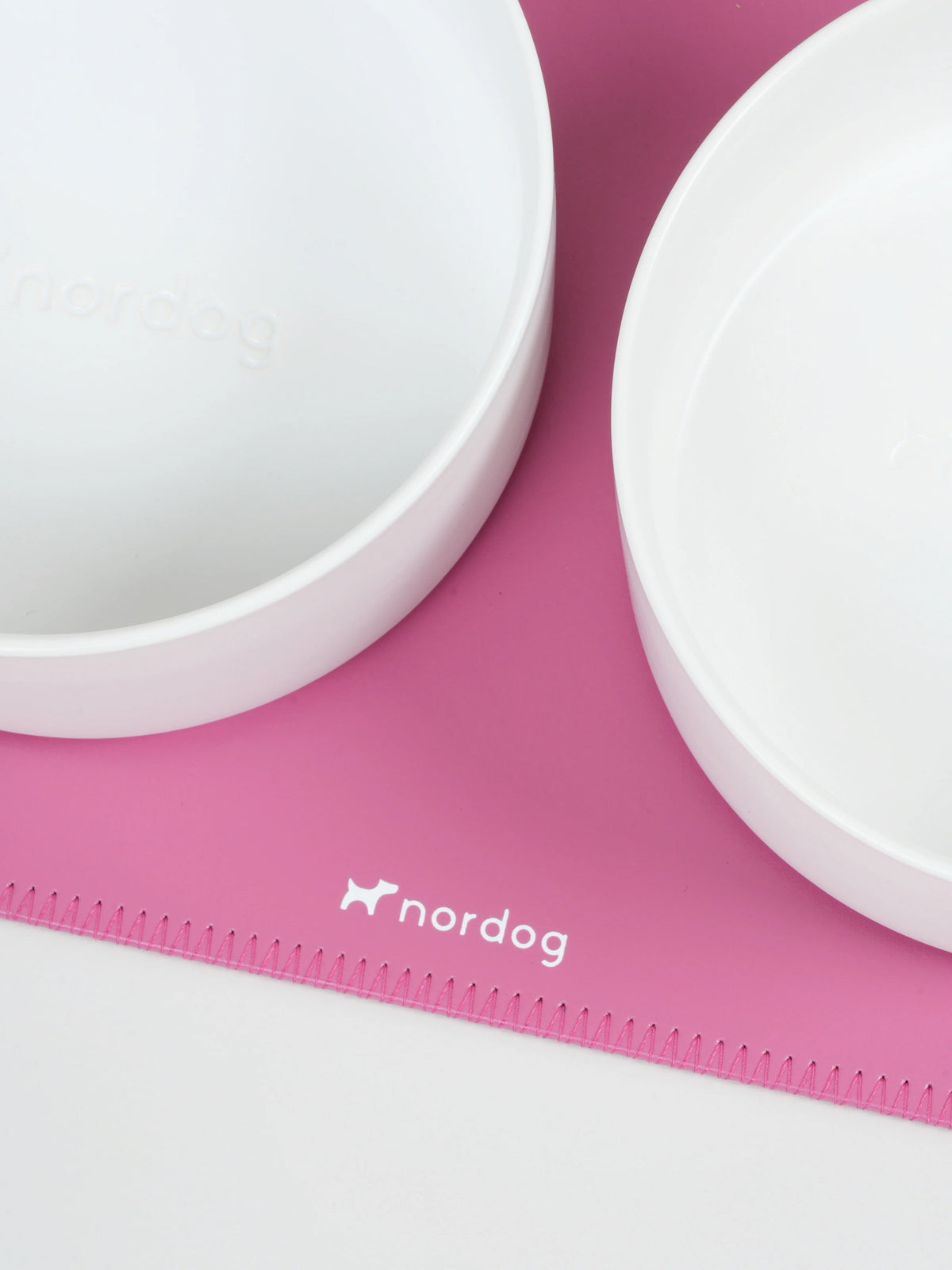 Nordog ovalt underlag til hundeskåle – pink – billede 4