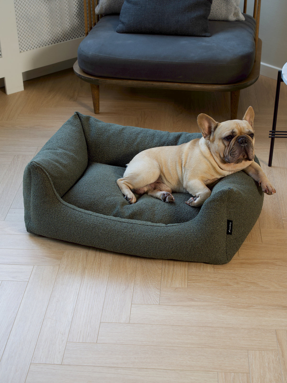 Nordog BILLY hundeseng i bouclé – Mos – billede 3