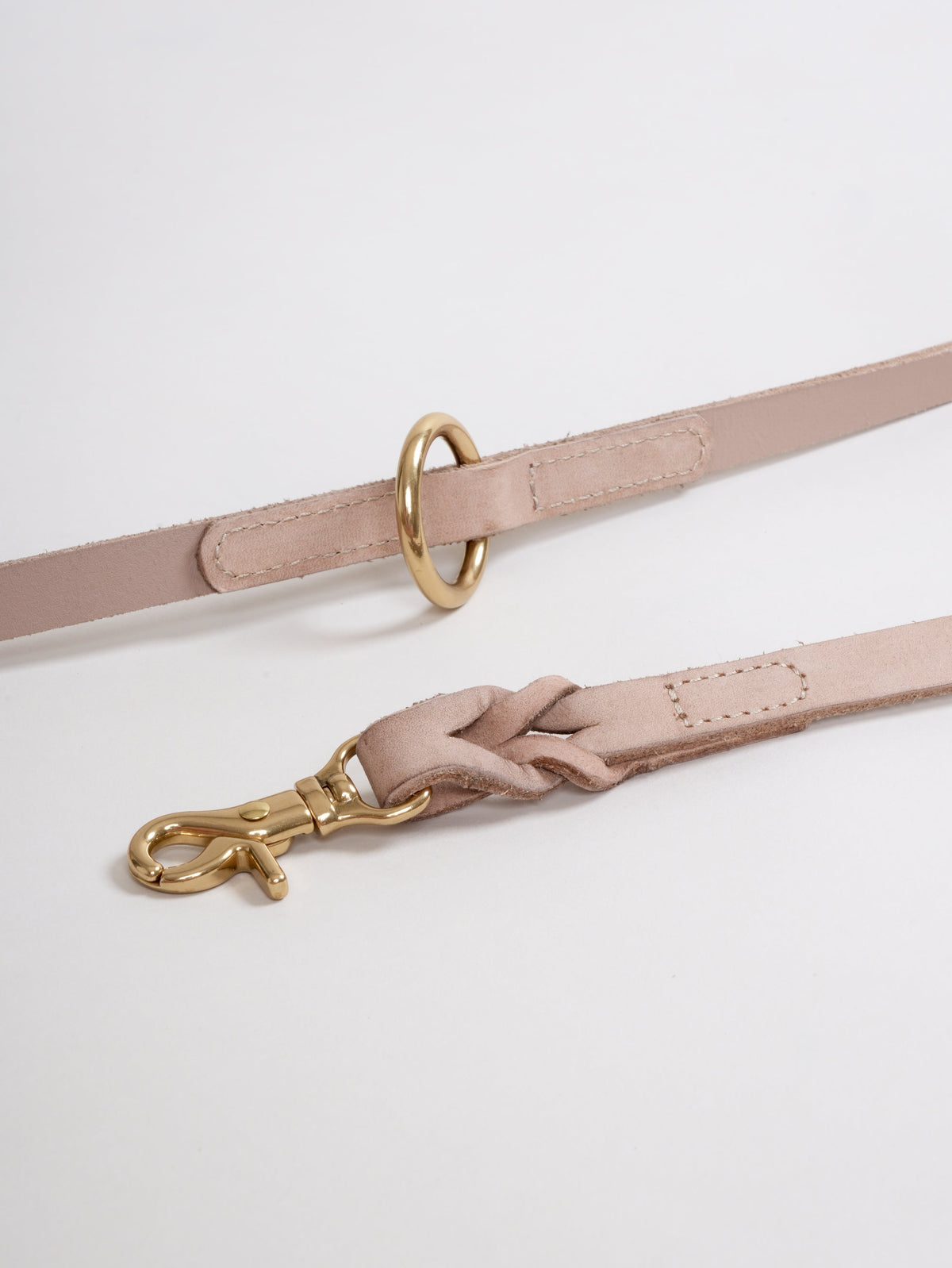 Nordog HUGO flettet hundesnor – Taupe – billede 2