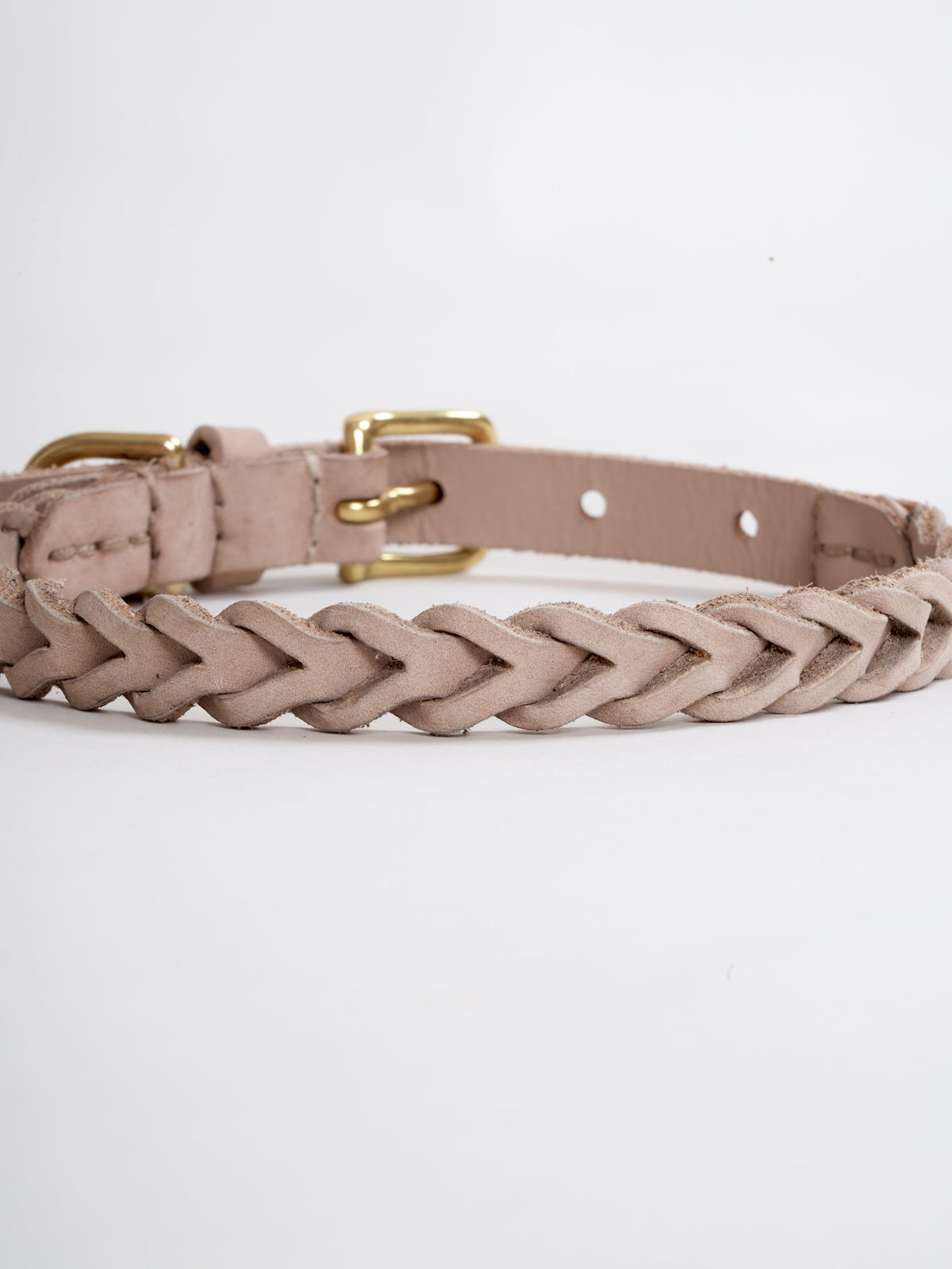 Nordog HUGO flettet hundehalsbånd – Taupe – billede 4