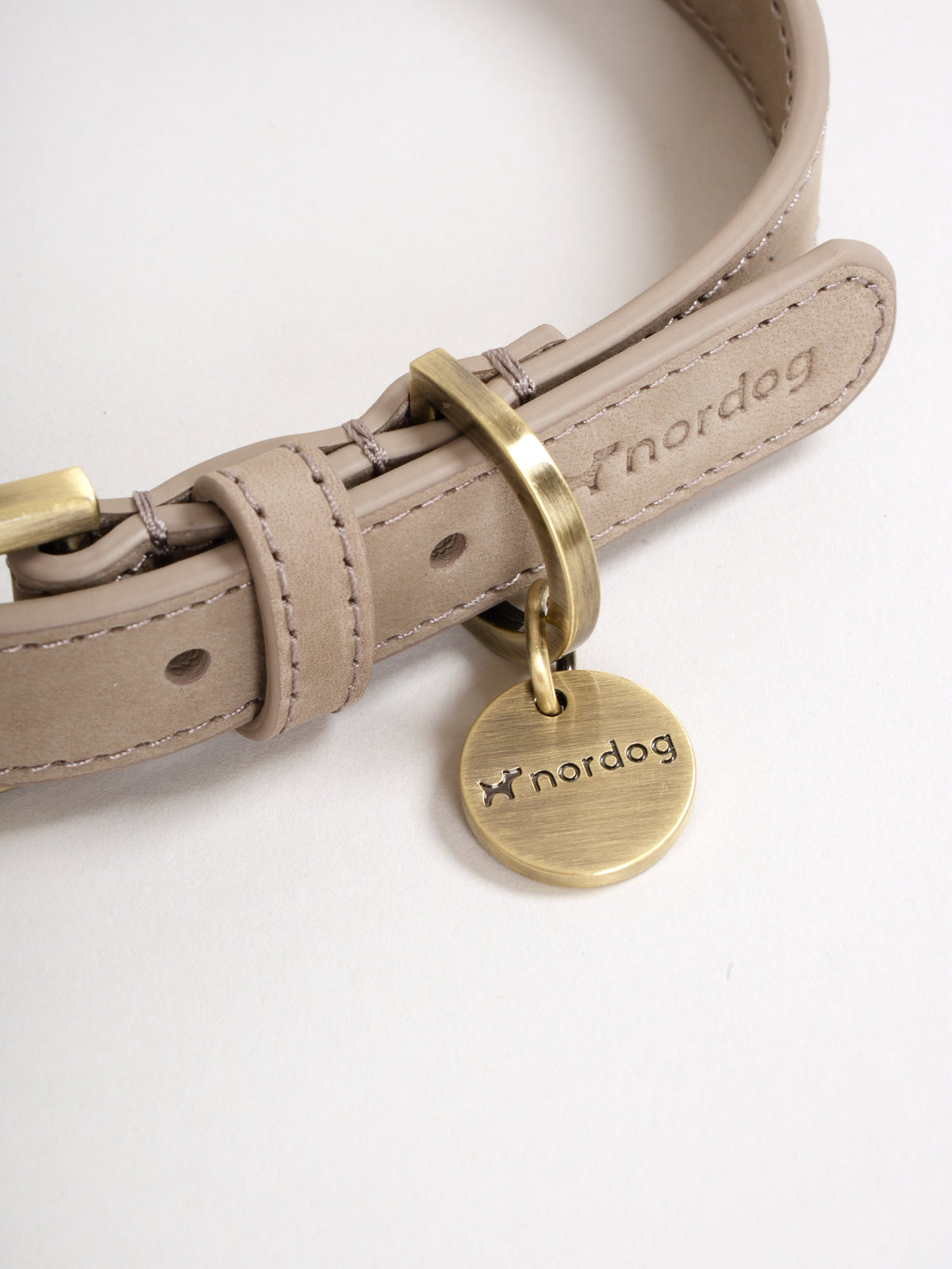 Nordog Thomas hundehalsbånd – Taupe – billede 2
