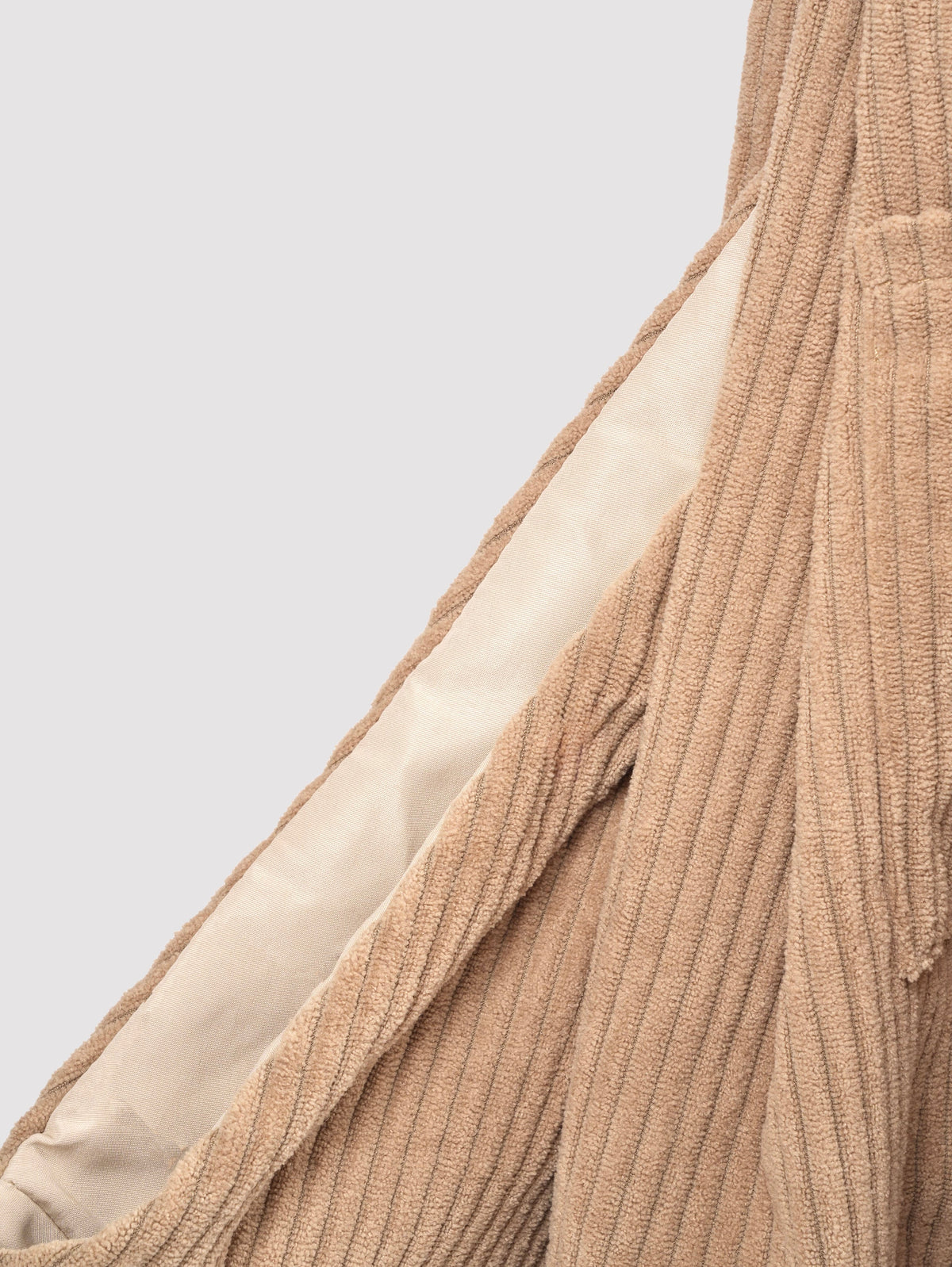 Nordog BELLA bæretaske i ribfløjl – beige – billede 3