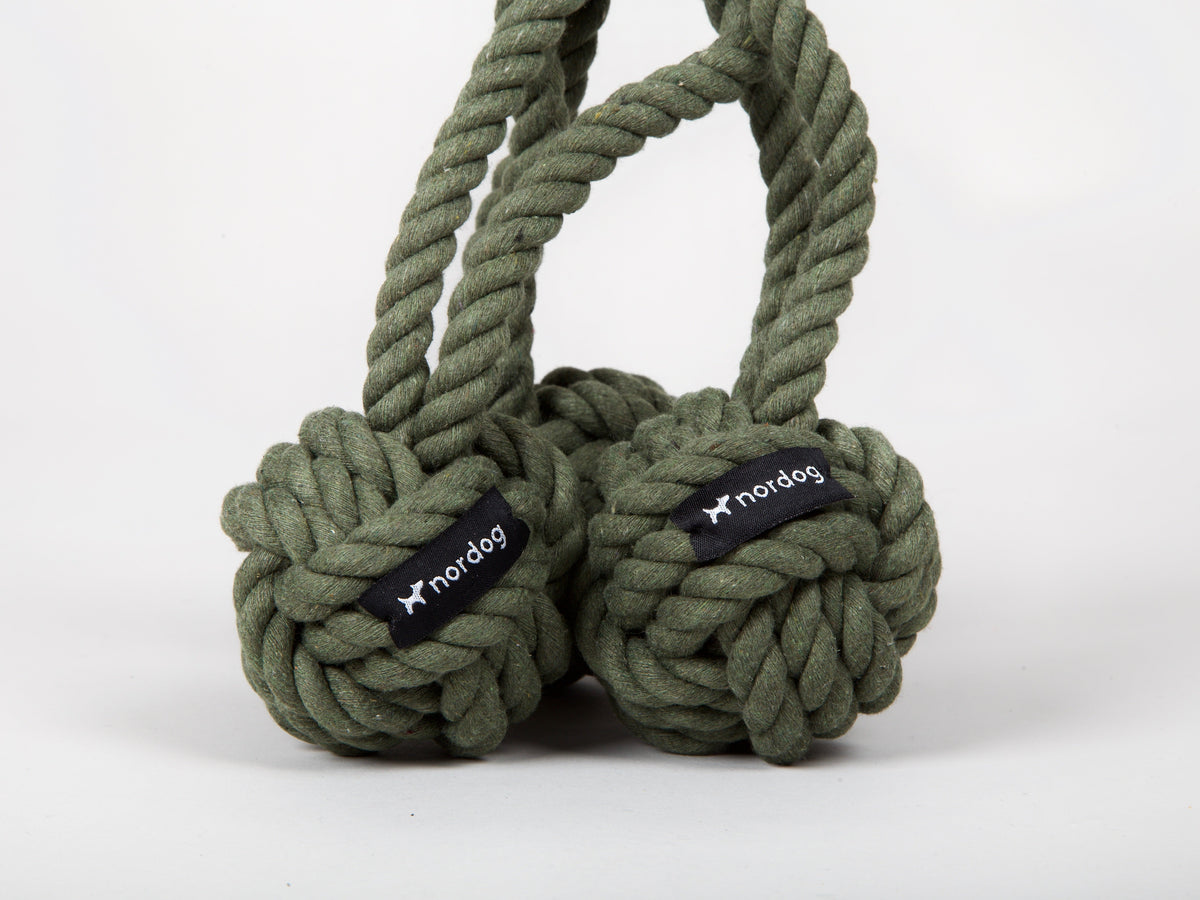 Nordog Original Rope Toy reblegetøj – Oliven – billede 3