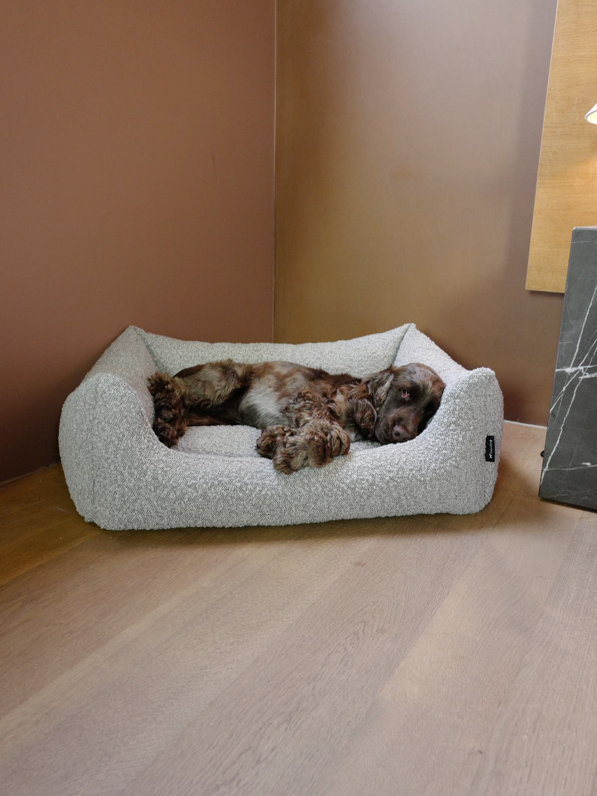 Nordog BILLY hundeseng i bouclé – Taupe – billede 3
