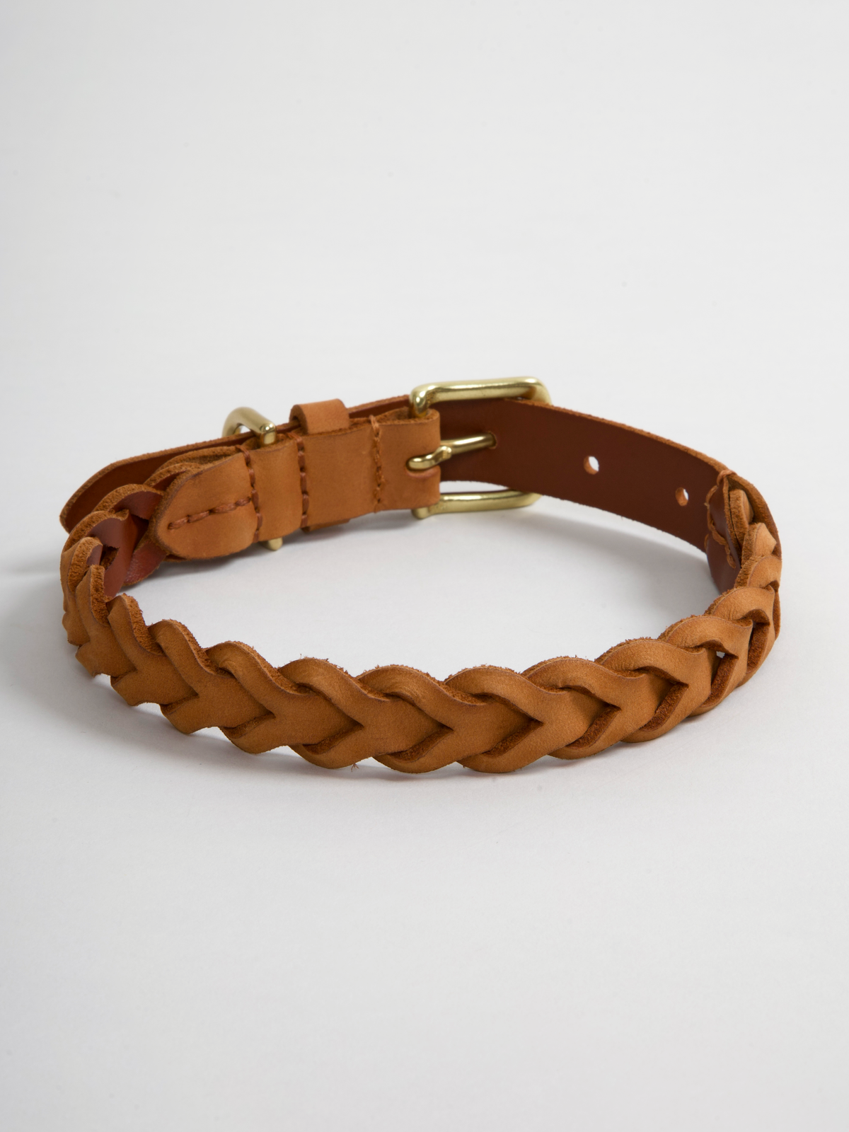 Nordog HUGO flettet hundehalsbånd – Cognac – billede 5
