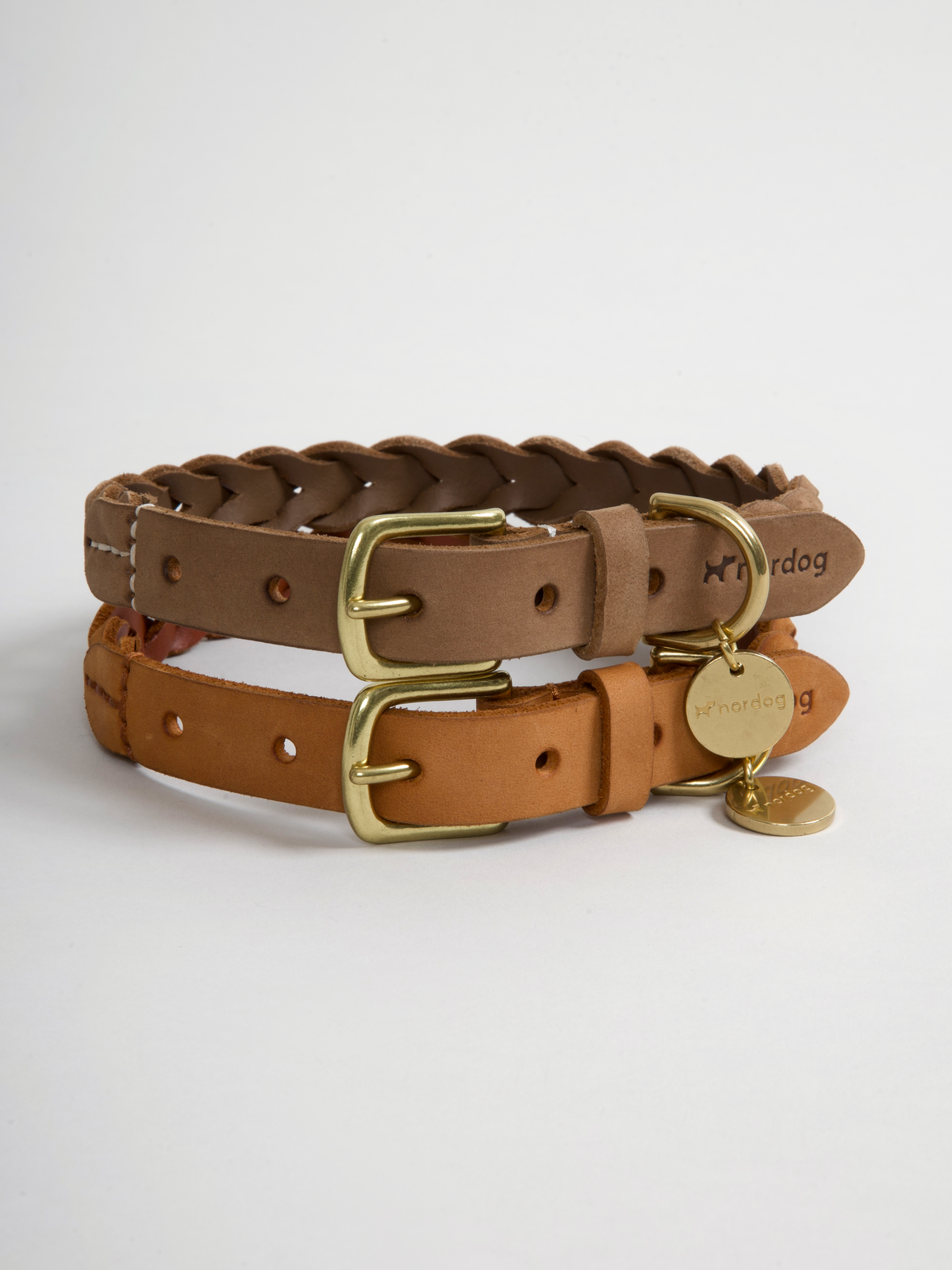Nordog HUGO flettet hundehalsbånd – Cognac – billede 9