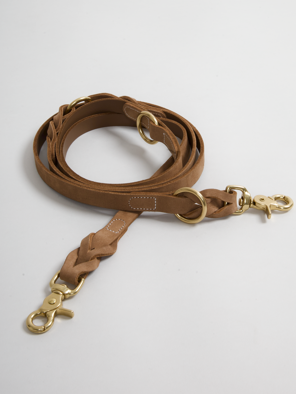 Nordog HUGO flettet hundesnor – Nougat – billede 1