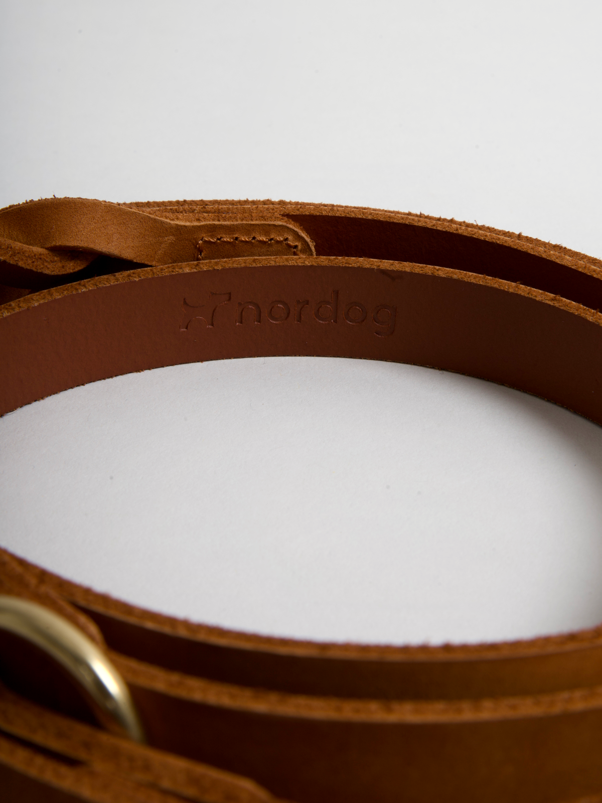 Nordog HUGO flettet hundesnor – Cognac – billede 6