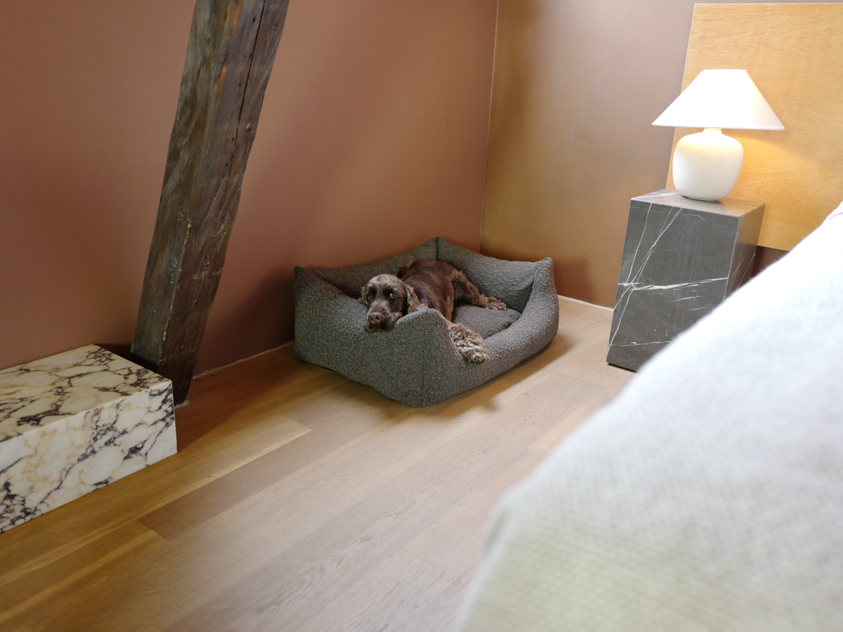 Nordog BILLY hundeseng i bouclé – Mocca – billede 5