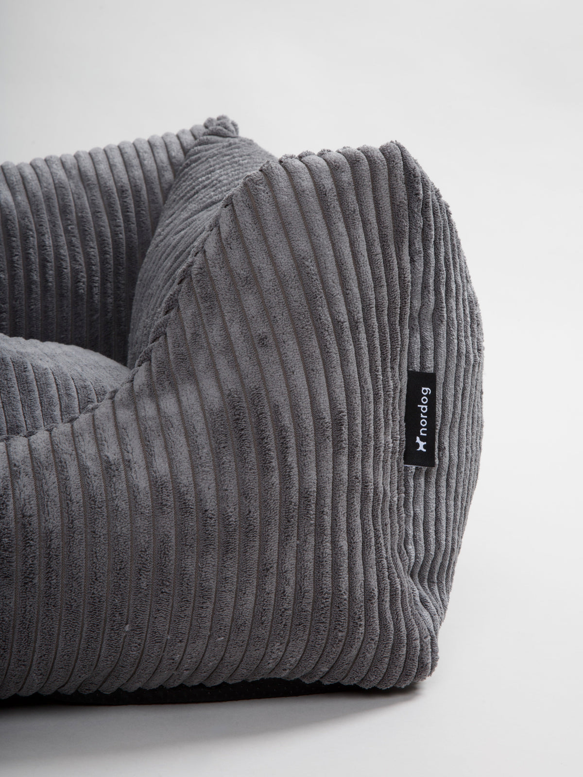 Nordog OSCAR hundeseng i velour – Antracit – billede 3