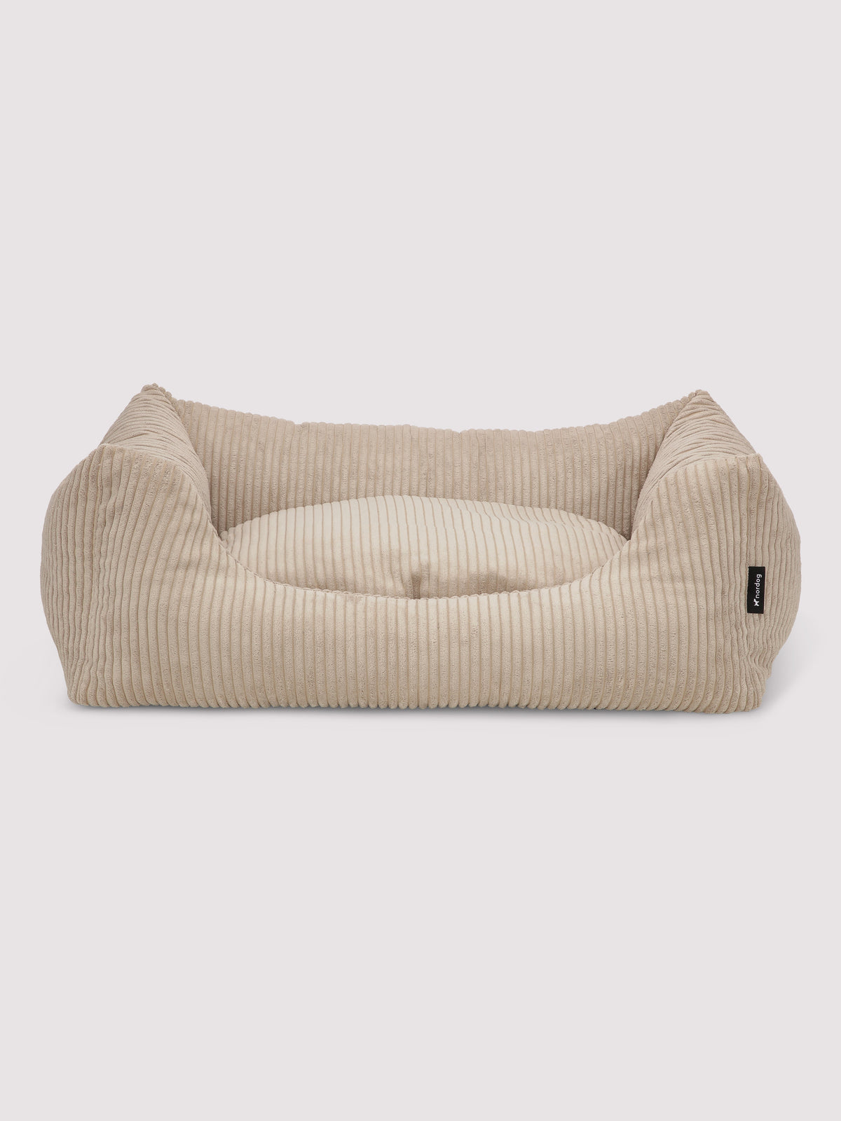 Nordog OSCAR hundeseng i velour – Cappuccino – billede 1
