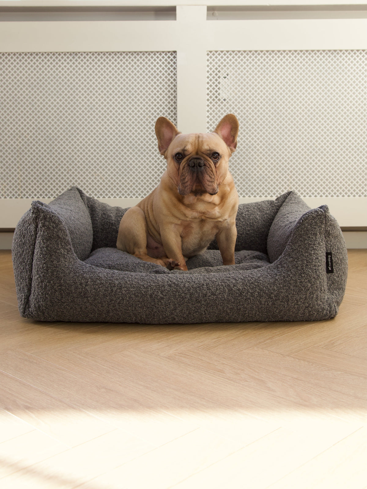 Nordog BILLY hundeseng i bouclé – Antracit – billede 2