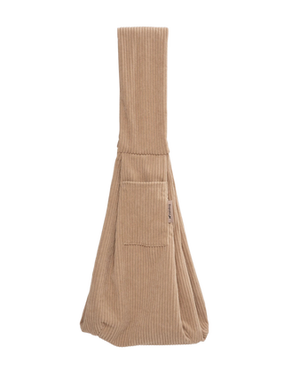 Nordog BELLA bæretaske i ribfløjl – beige – fritlagt produktfoto