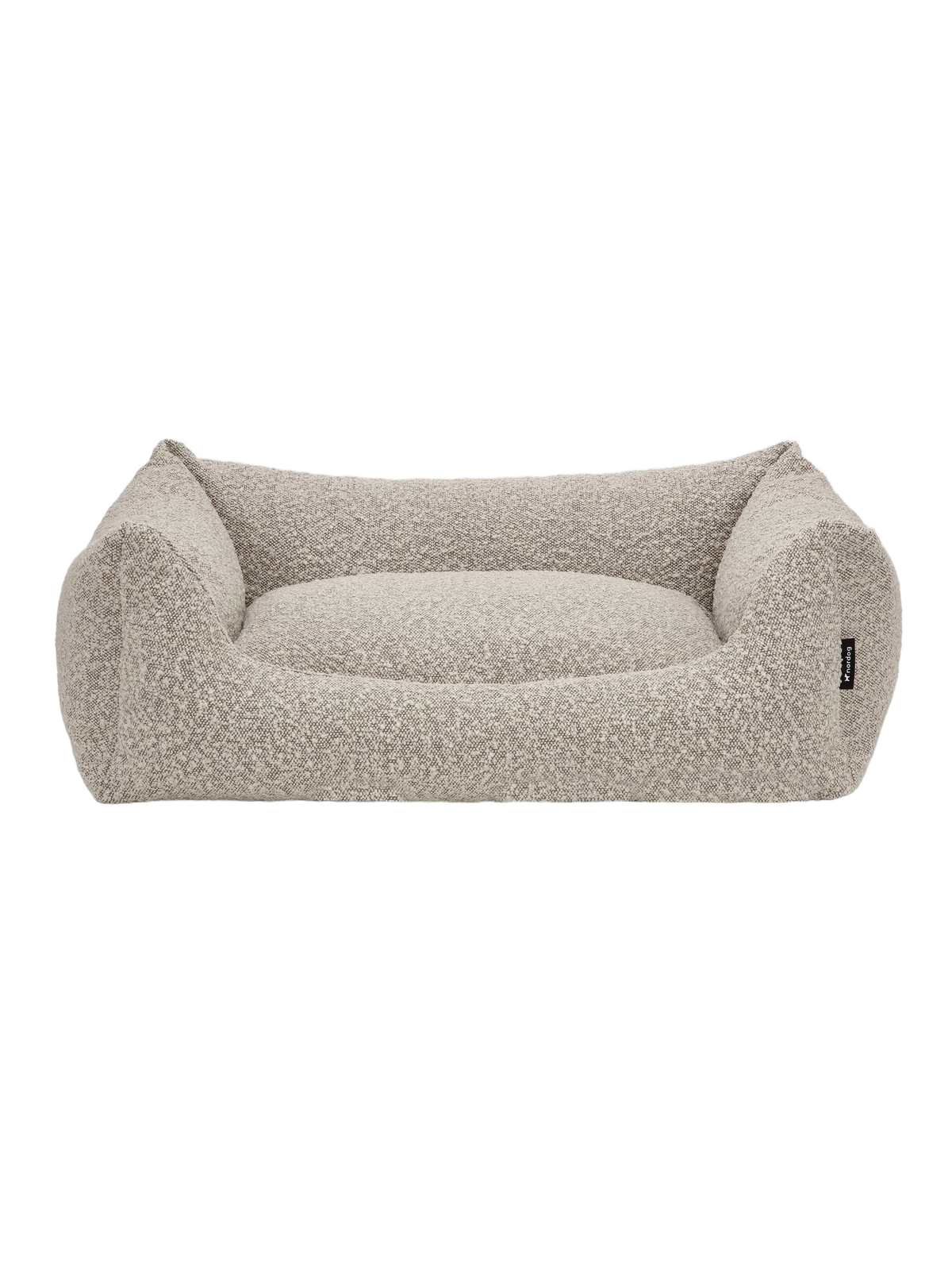 Nordog BILLY hundeseng i bouclé – Taupe – fritlagt produktfoto