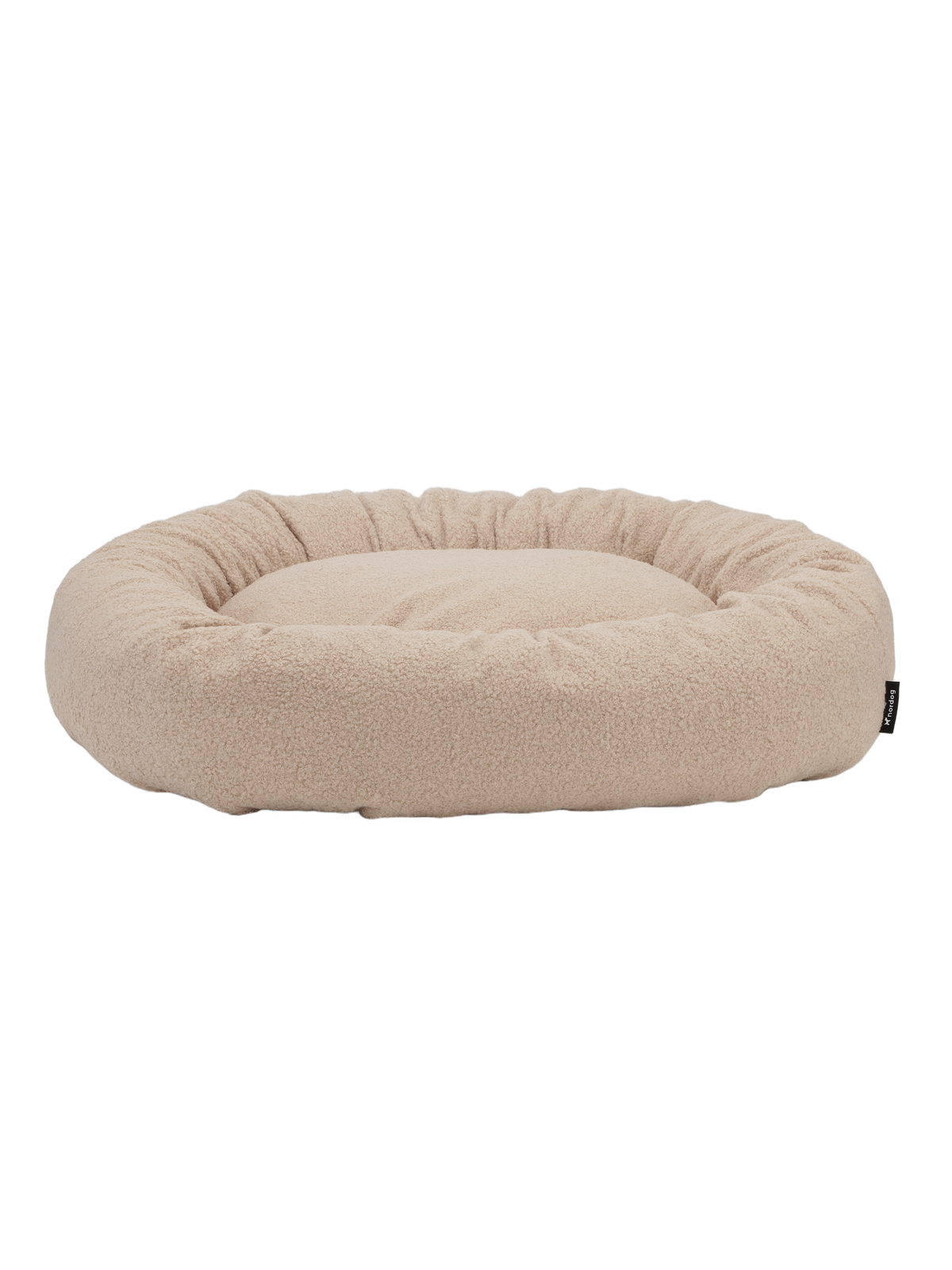Nordog LISE rund hundeseng – beige – fritlagt produktfoto