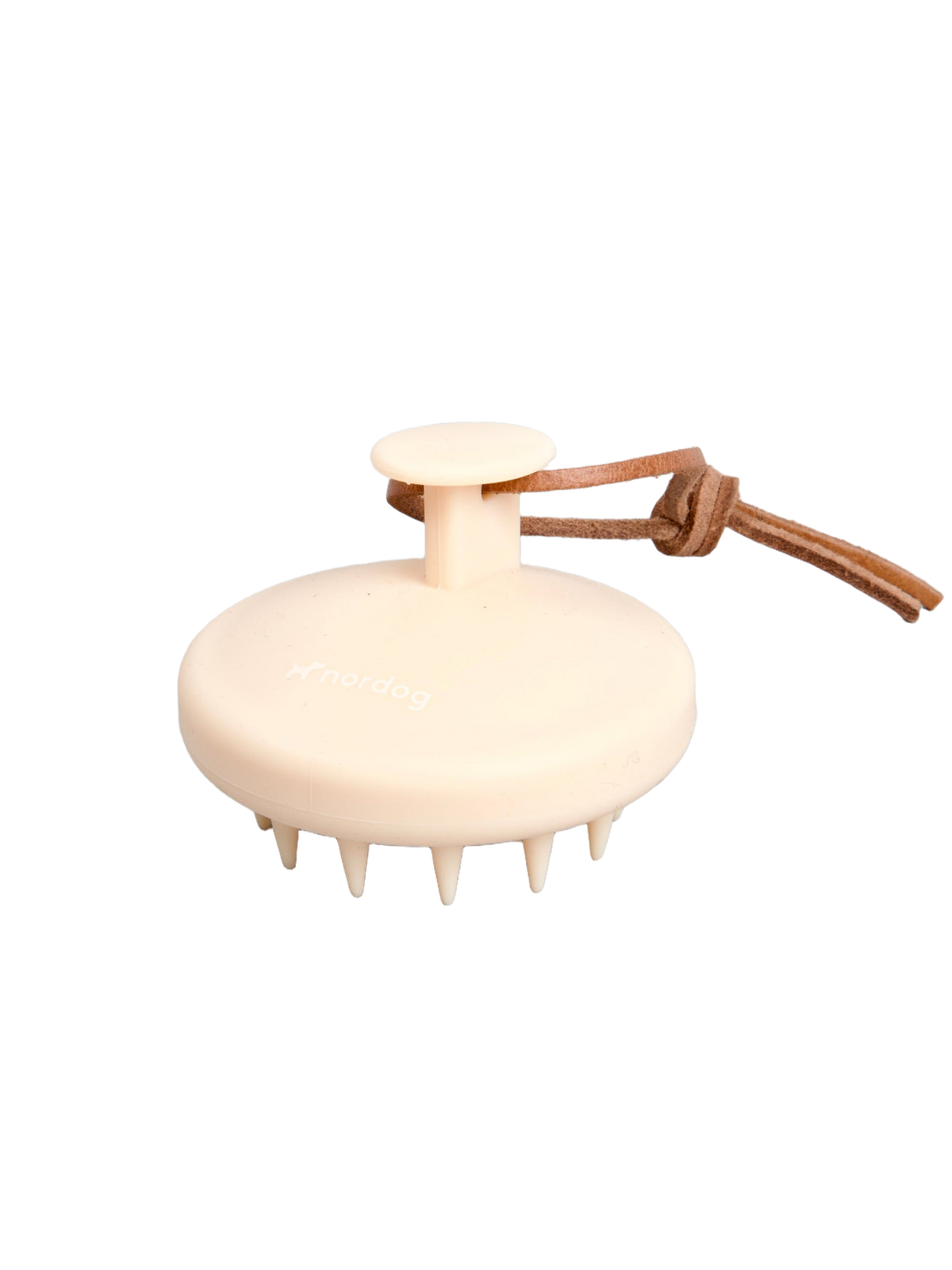 Nordog Care© badebørste – Cappuccino – fritlagt produktfoto