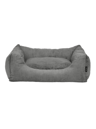 Nordog OSCAR hundeseng i velour – Antracit – fritlagt produktfoto
