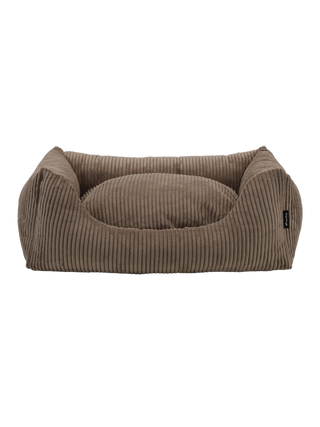 Nordog OSCAR hundeseng i velour – Mocca – fritlagt produktfoto
