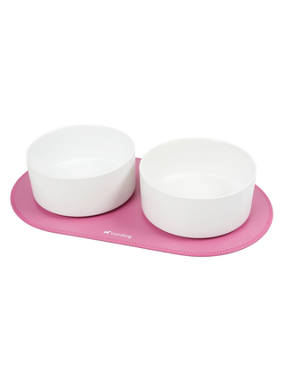 Nordog ovalt underlag til hundeskåle – pink – fritlagt produktfoto